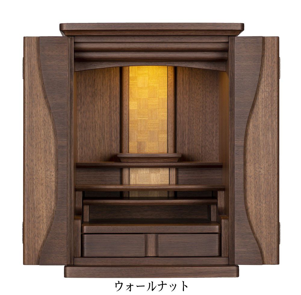 楽天市場】仏壇 モダン カシオペア 1200 ウォールナット ［床置
