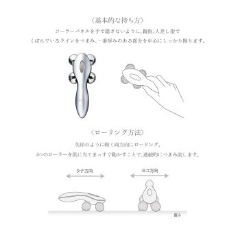 MTGプラチナ電子ローラーReFa4CARAT/リファフォーカラットフェイス&ボディ用ローラーつまむ引締めマイクロカレントドレナージュエステシャン加圧防水
