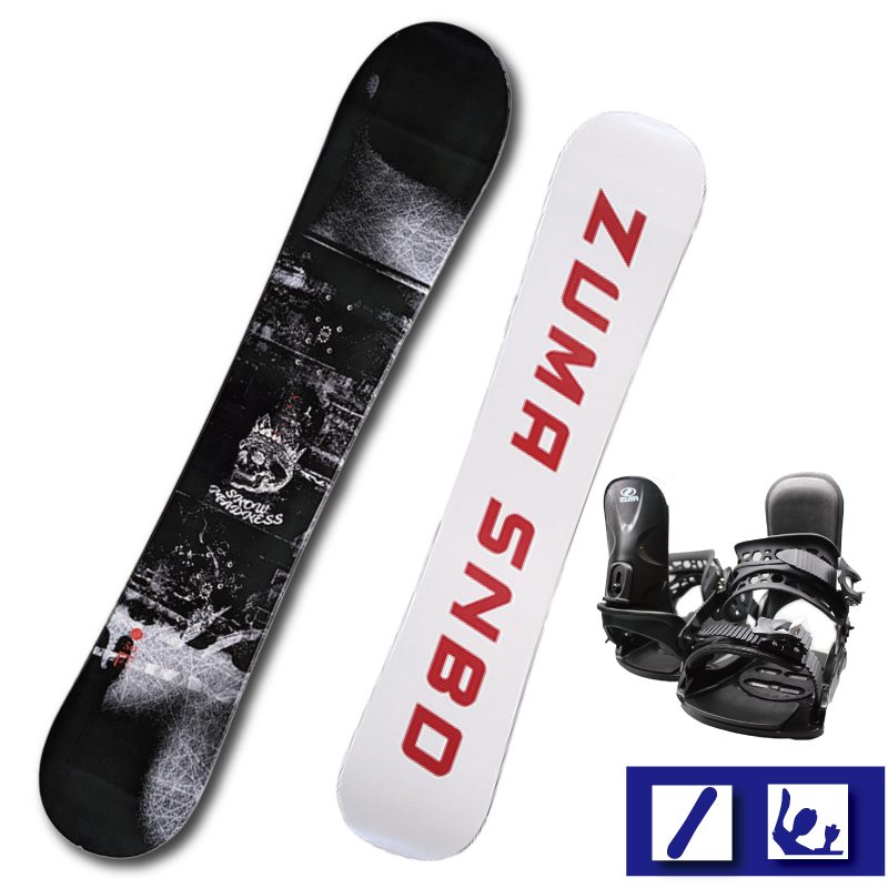 楽天市場】2024 スノーボード 3点セット ZUMA -TOOLIST-BLACK+ 