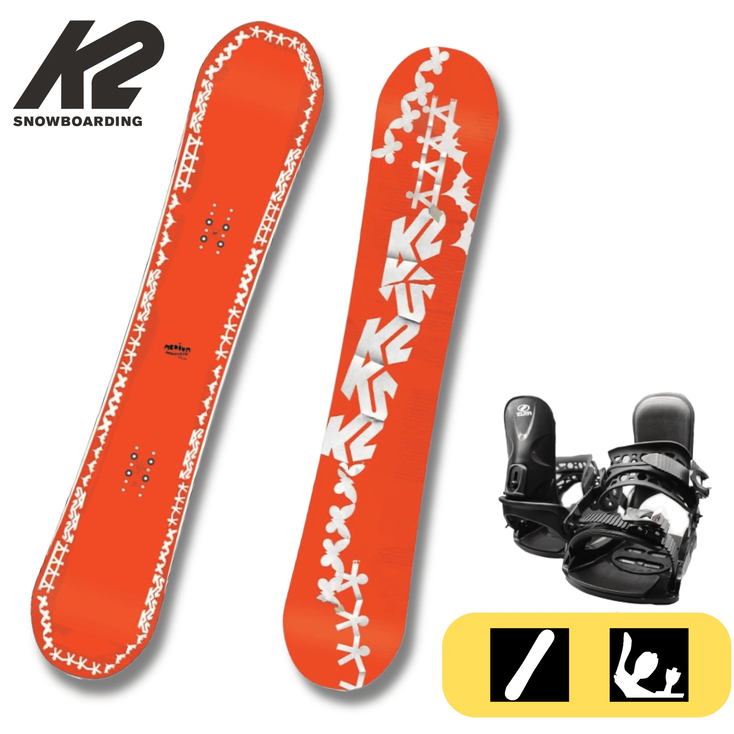 最終価格 2324モデル 【K2】MEDIUM CAMBER　初級者～上級者向け ケーツー　２点セット　キャンバー　ツインチップ　ミディアムフレックス　オールマウンテン　フリースタイル　パーク　キッカー　ジブ　リゾート【141cm,144cm,149cm,152cm,155cm,157cm,159cm】