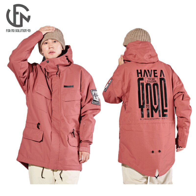 【50%OFF】【24-25】For No Solution 49 FN-2412モッズコートジャケット　 MODS JACKET Unisex スノーウェア スノーボードウェア スキーウェア TRT