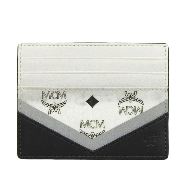 【楽天市場】【中古】 MCM エムシーエム ヴィセトス カードケース パスケース ホワイト/ブラック PVC レザー gy：ブランド楽市