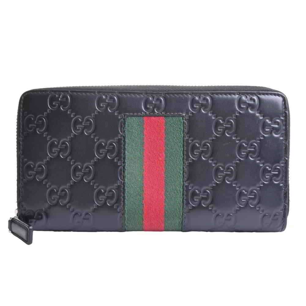 休日限定 Gucci グッチ グッチシマ シェリー ジップラウンド 長財布