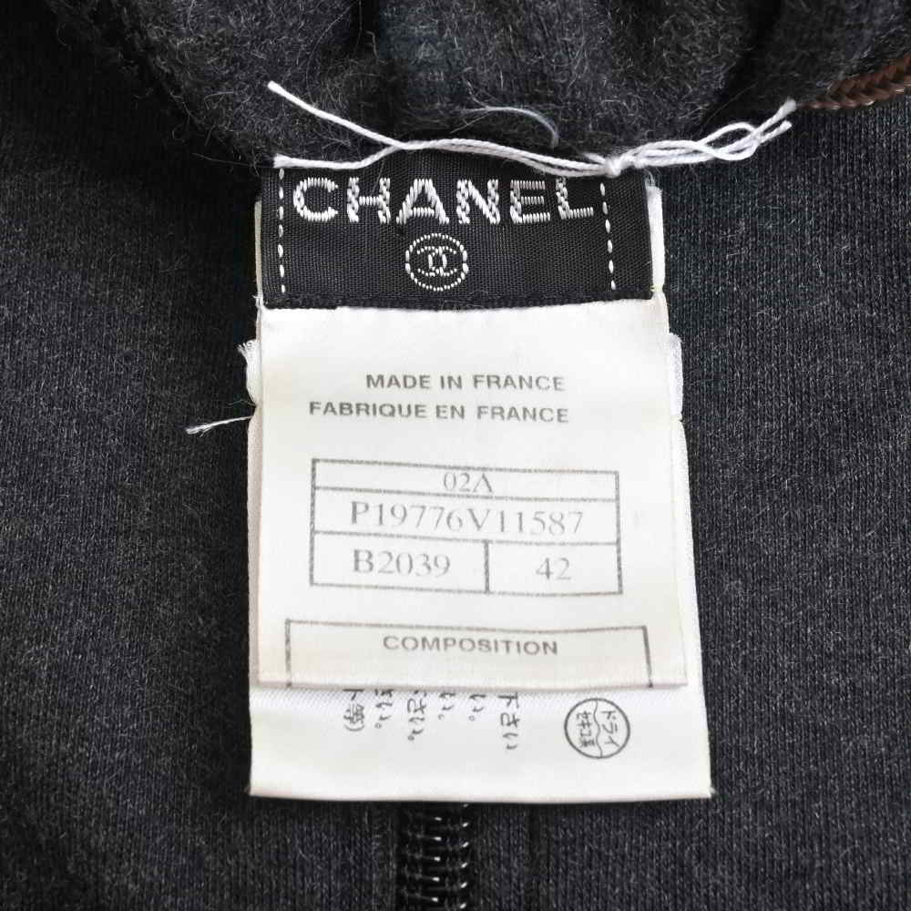 CHANEL シャネル コットン カシミヤ ココマーク スポーツライン ジップ