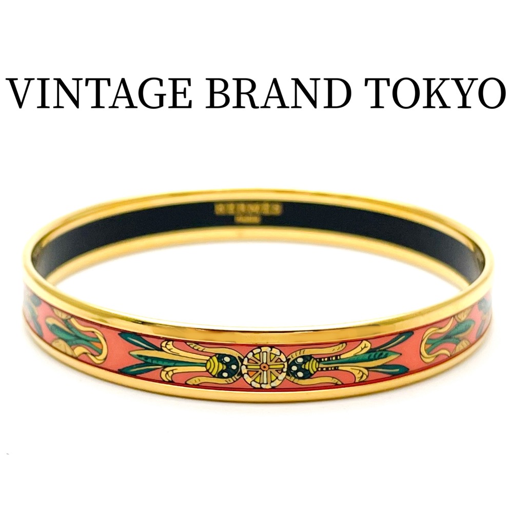 ギフト HERMES エルメス バングル ブレスレット エマイユGM
