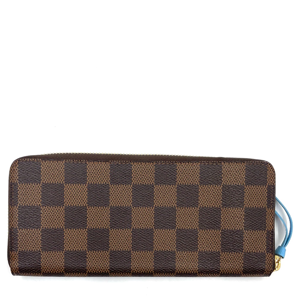 ルイヴィトン　長財布　ユニセックス　美品　LOUIS　ペンギン　2017年　マルチカラー　ポルトフォイユクレマンス　クリスマス　ラウンドファスナー　ブラウン　茶　N64425　秋冬限定　ゴールド金具　アニマル　ギフト　VUITTON　ダミエ