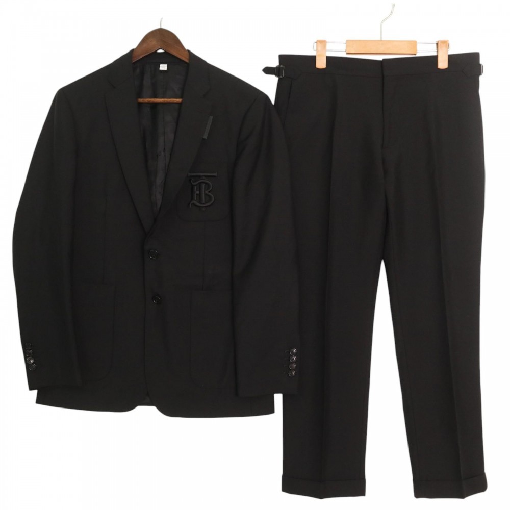 BURBERRY LONDON★パンツスーツ シルク セットアップ シャドウロゴ BURBERRY - バーバリー ロンドン BURBERRY LONDON セットアップ