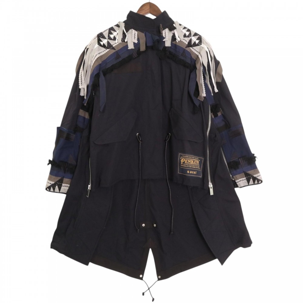 楽天市場】サカイ アウター レディース ロングコート ドッキングデニム  