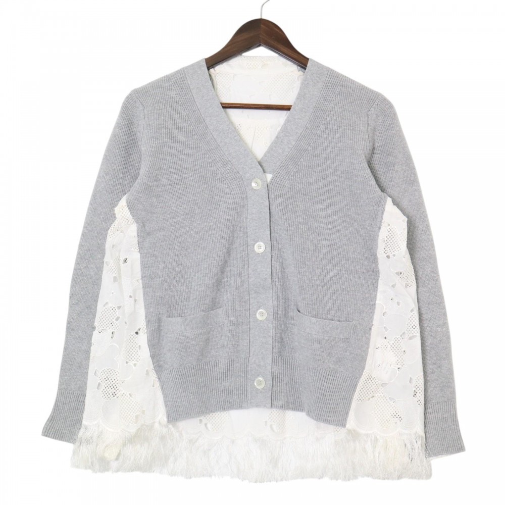 楽天市場】sacai サカイ 21AW Suiting Knit Cardigan スーチング