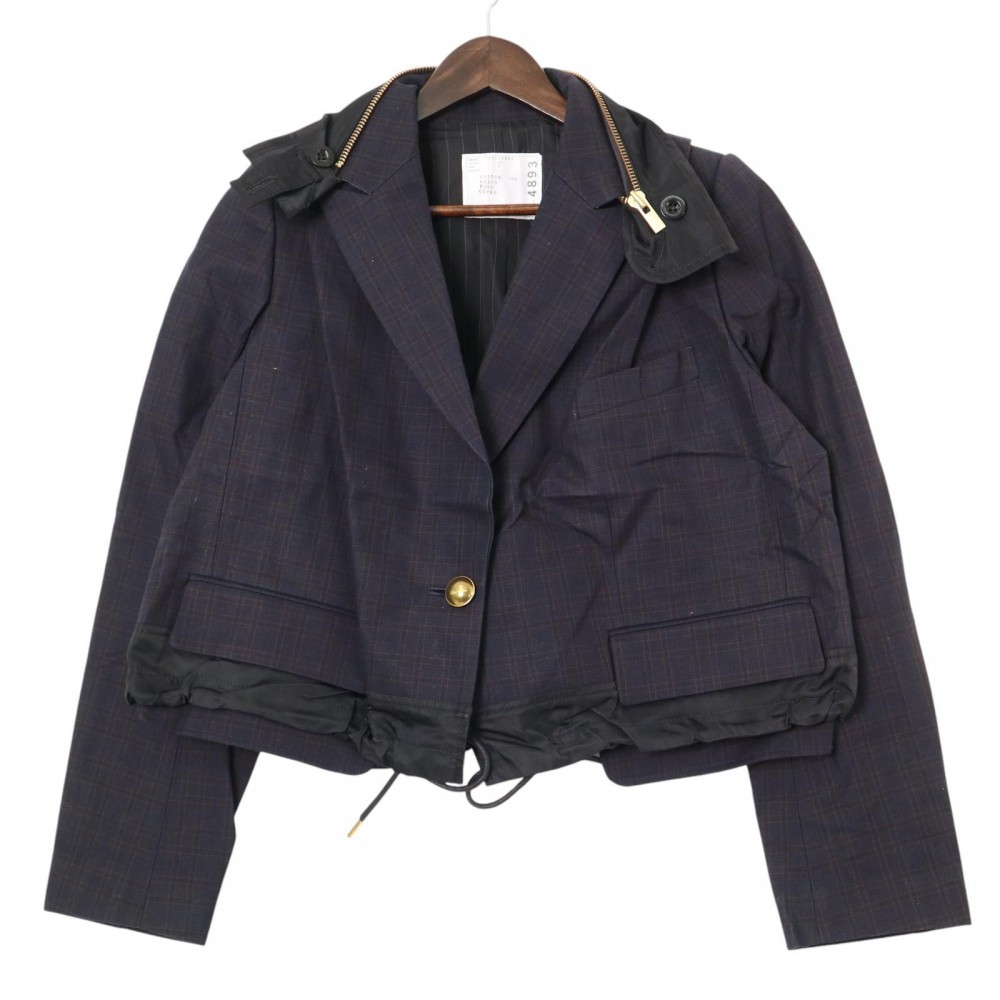 美品sacai サカイ ミリタリーライクジャケット コットンsize1 Sacai サカイ 22AW 22-02880M × MADSAKI Nylon Twill Blouson