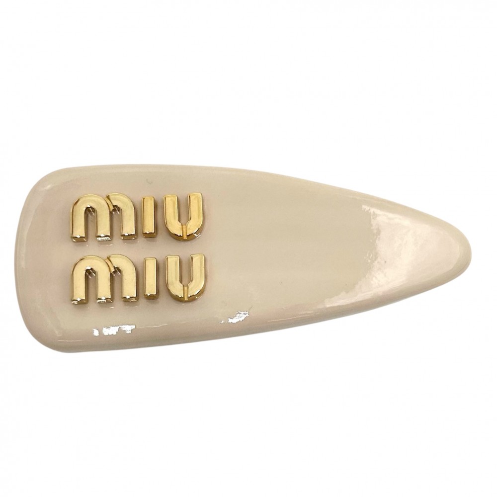 美品 miumiu ヘアピン ゴールドラインストーン miu MIUMIU ミュウミュウ ヘアピン 5IF146 2F6T レディース