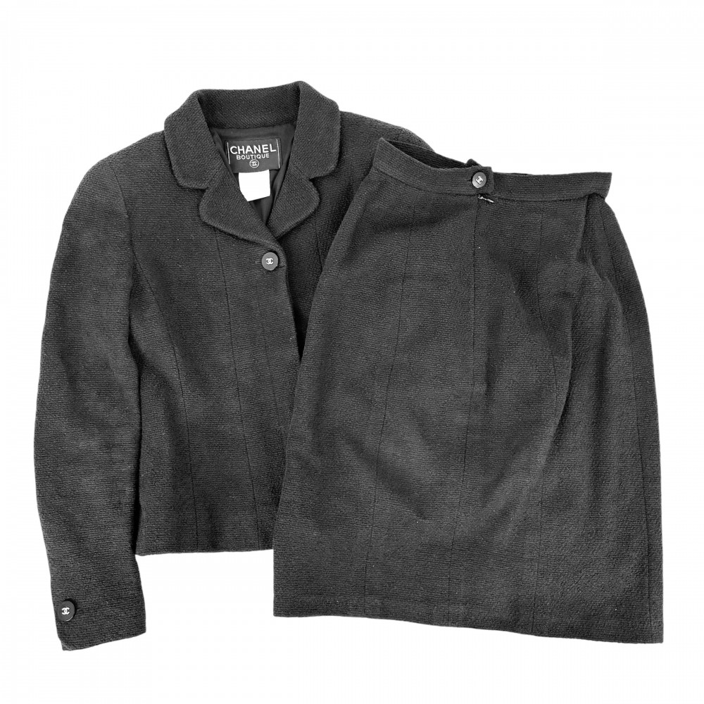 CHANEL/シャネル ベロア 上下セット ウール ジャケットスカートa_092 51121044-1.jpg