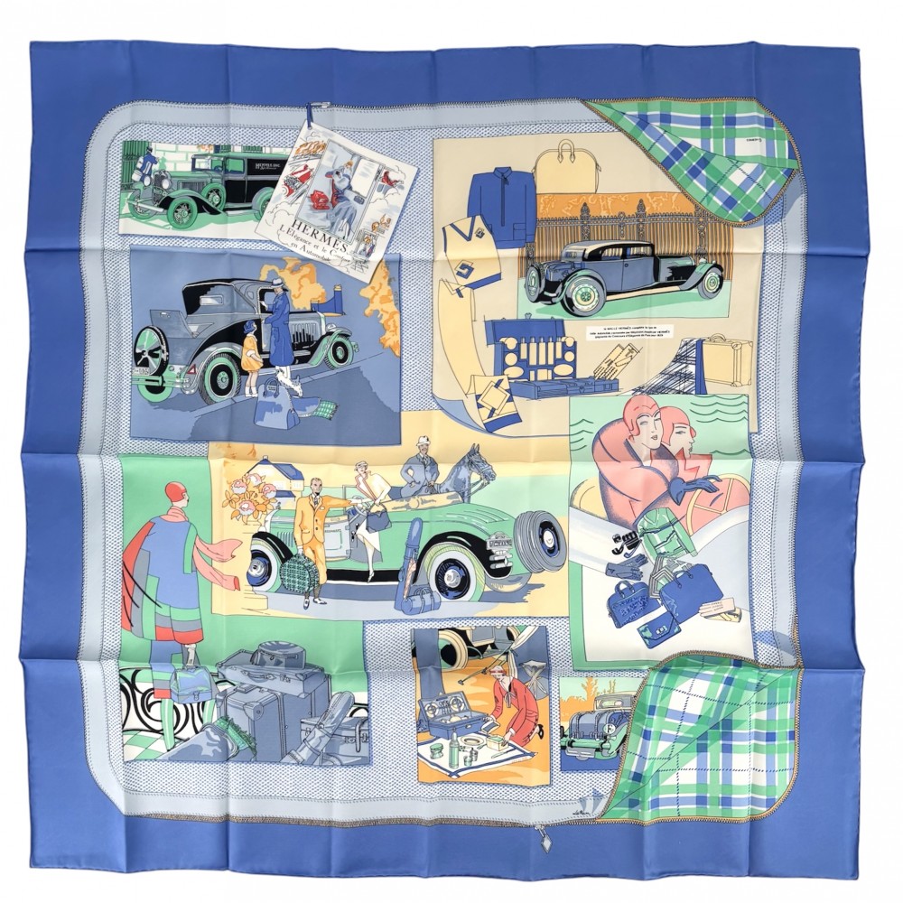 楽天市場】【HERMES/エルメス】カレ90/大判スカーフ automobile