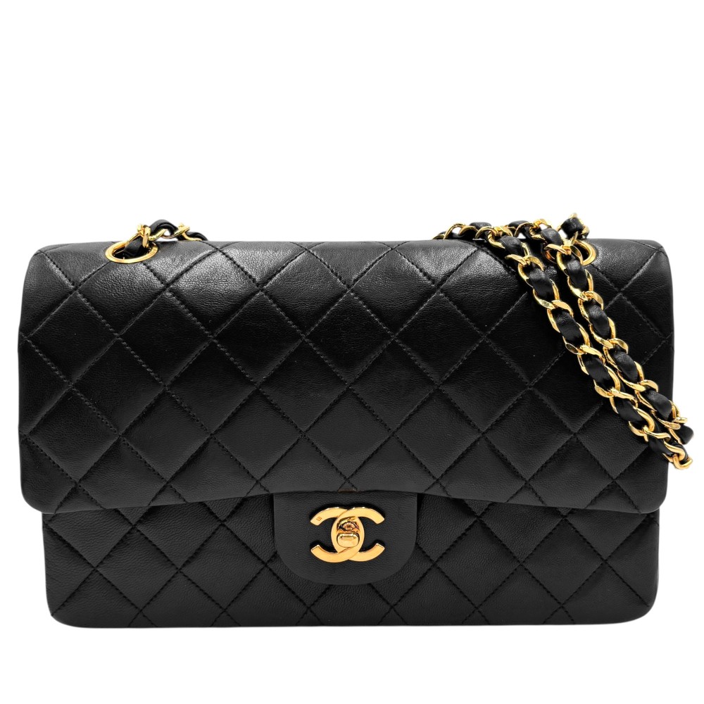 CHANEL ブラックレザー バッグ CHANEL ブラックレザー バッグ