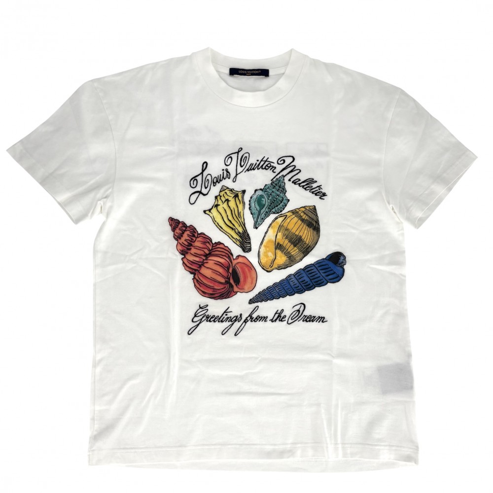ルイヴィトン エンベリッシュドコットンTシャツ 1AFXNX サイズM0 楽天市場】ルイヴィトン Tシャツ メンズ LOUIS VUITTON エンベ
