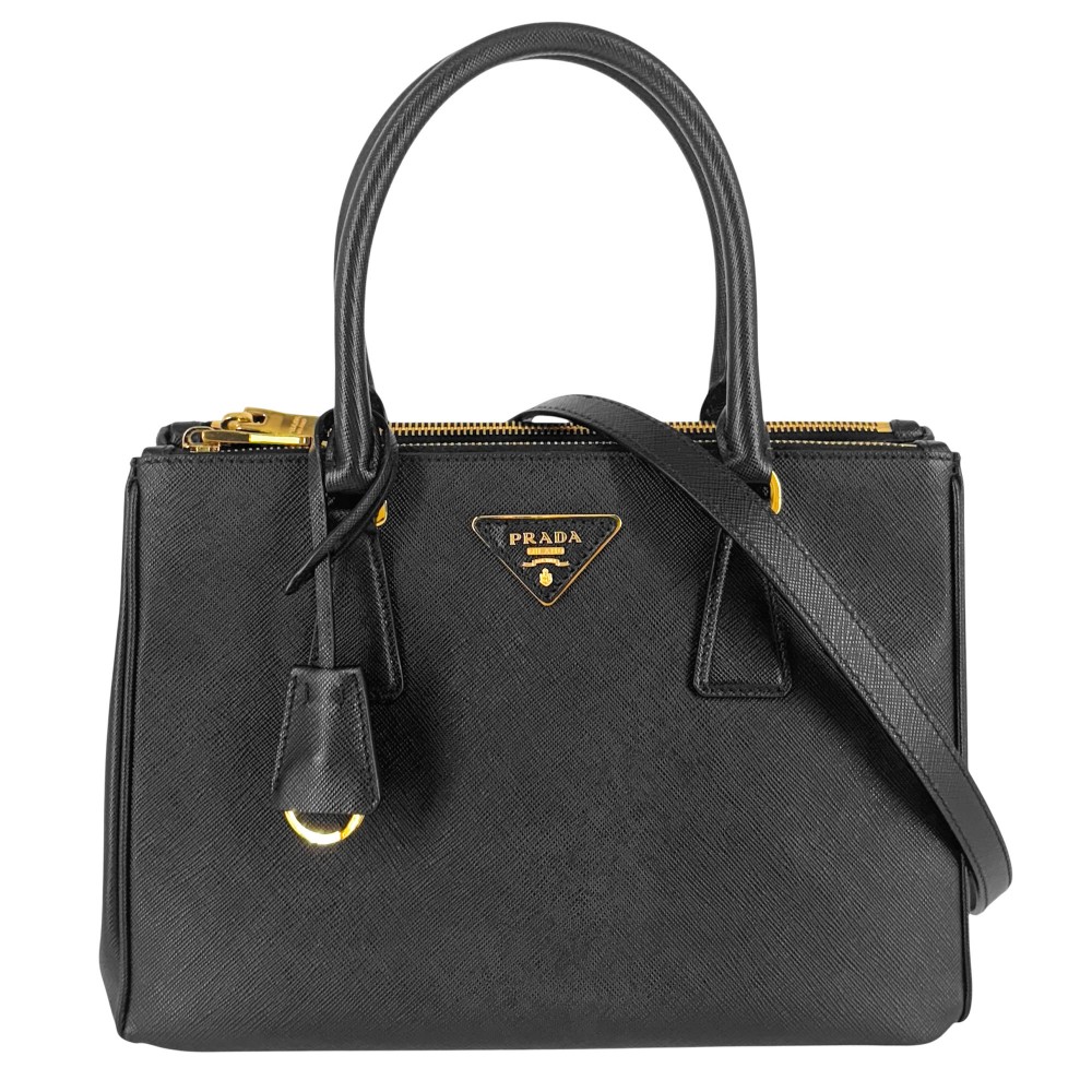 値下げしました【極美品】Prada 黒 2way ガレリア 楽天市場】【中古】 プラダ PRADA ガレリア ブラック/ゴールド