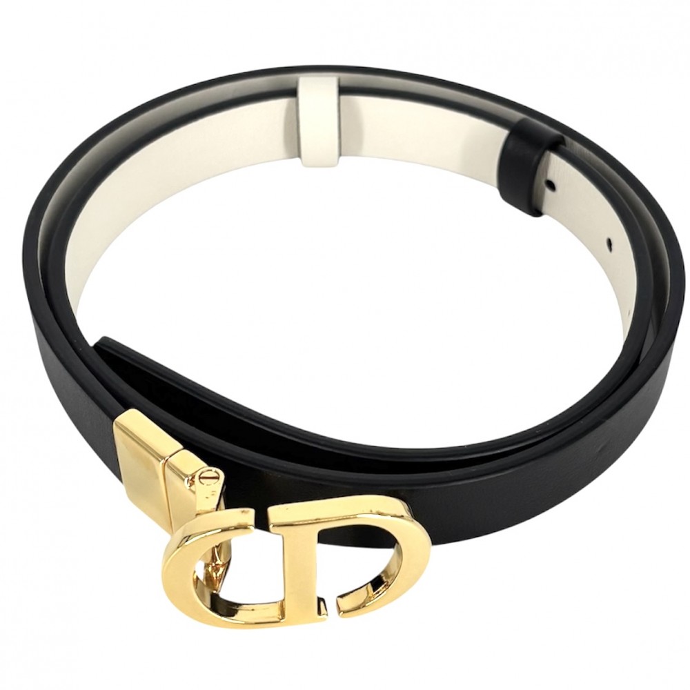 Dior ディオール ブラック レディース ベルト レザー ゴールド CDロゴ ディオール(Dior)ディオール CDロゴ ベルト 衣料品 レディース