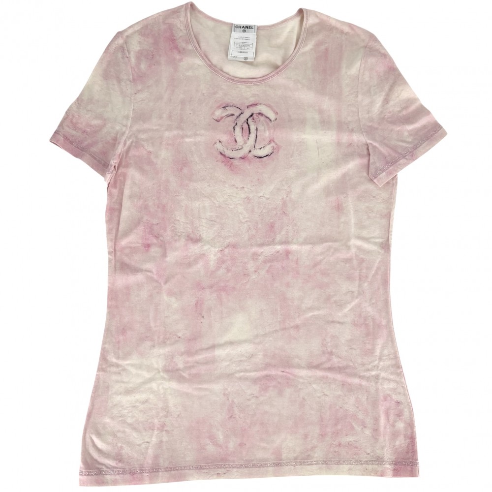 楽天市場】【中古】CHANELココマーク タイダイ プリント クルー