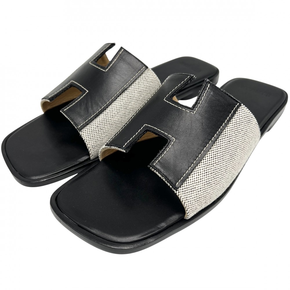 美品★HERMES★エルメス ミュール サンダル レザー 黒 ヒール サイズ35 楽天市場】エルメス サンダル シェーヌダンクル 36.5サイズ 約