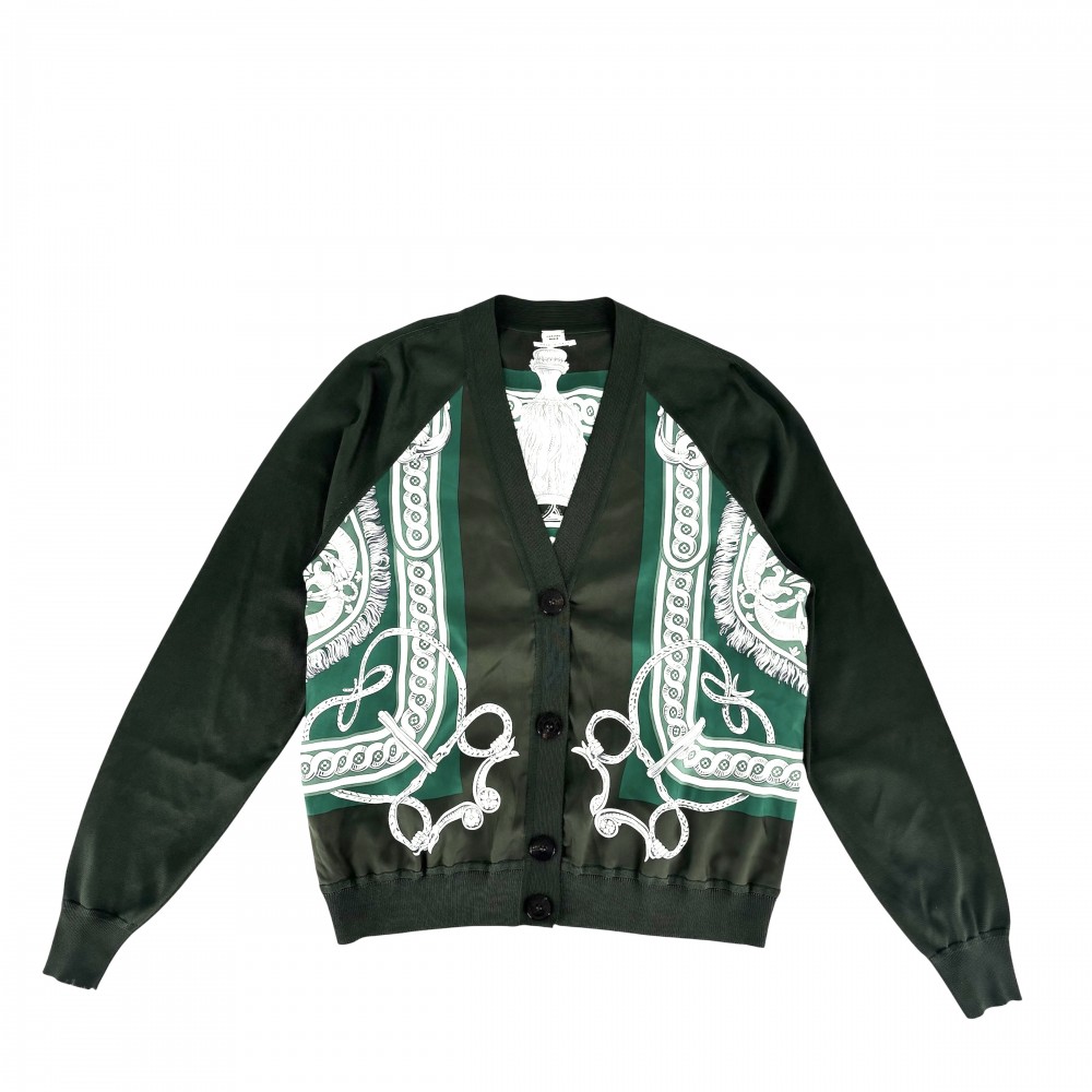 楽天市場】HERMES エルメス ロング カーディガン ツイルレーヌ 無秩序