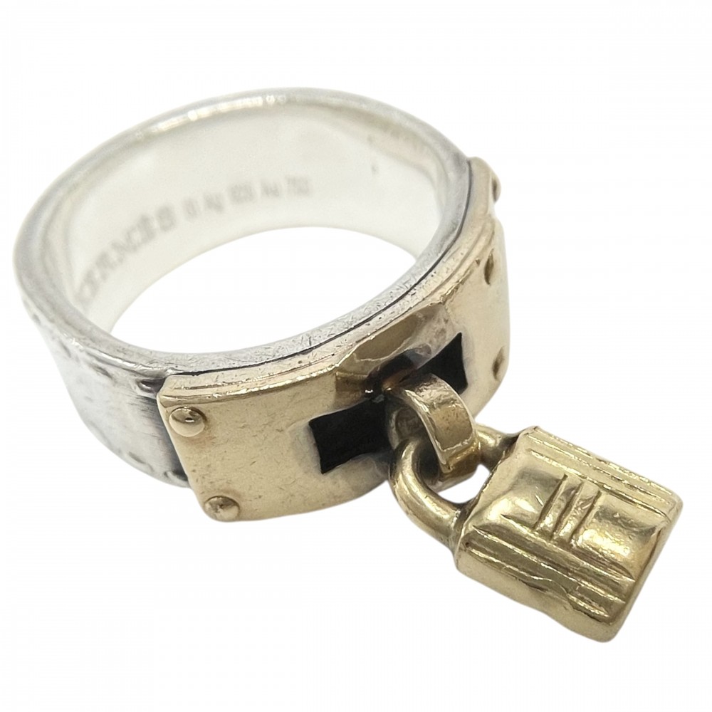 楽天市場】エルメス ケリーリング 51 指輪 カデナ コンビ シルバー