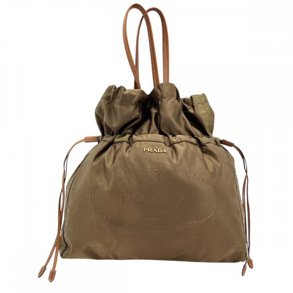 楽天市場】【新品同様】プラダ 【PRADA】ドローストリングバッグ