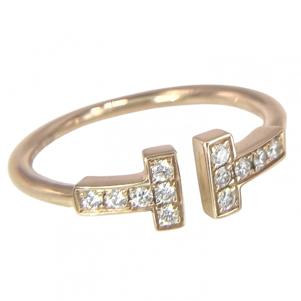 楽天市場】ティファニー リング Tスクエア K18YG イエロー