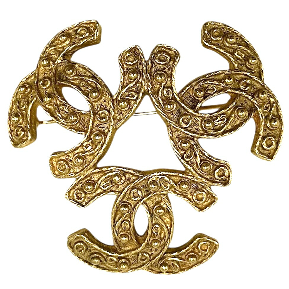 楽天市場】シャネル CHANEL ドリームキャッチャー 1995年 ブローチ GP