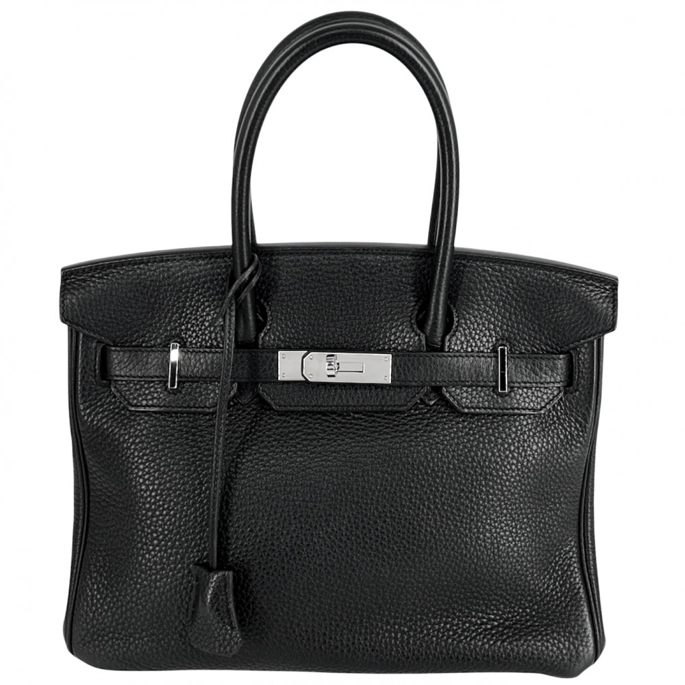 【エントリーでポイント10倍】 エルメス ハンドバッグ レディース バーキン30 内縫い かばん HERMES T刻印 レザー ブラック 黒 シルバー金具 美品2015年【中古品】 845,950円