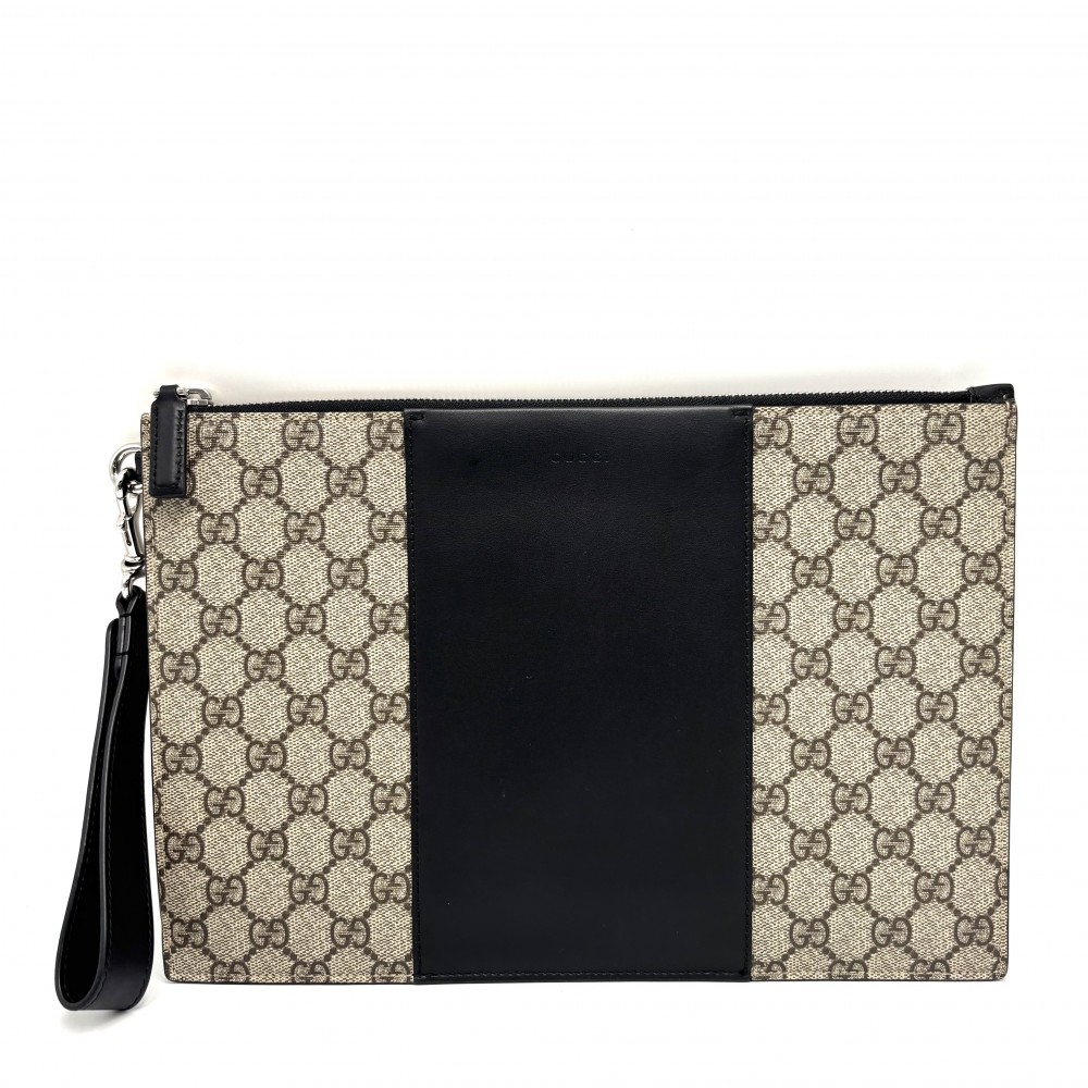 楽天市場】【ラスト1点！】グッチ GUCCI レザー×GGスプリーム