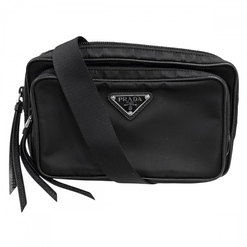 美品【PRADA SPORT】ボディバッグ　ナイロン　ブラック PRADA SPORT（プラダスポーツ） PRADA ミニ ボディバッグ ウエスト