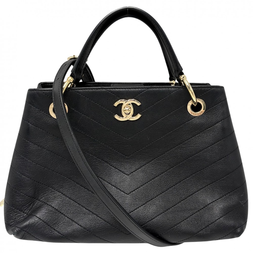 楽天市場】CHANEL シャネル Vステッチ シェブロン ココマーク チェーン