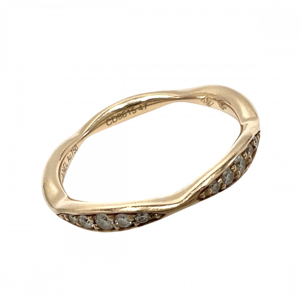 楽天市場】シャネル 指輪 K18PG ダイヤ10P(約0.08ct) カメリア