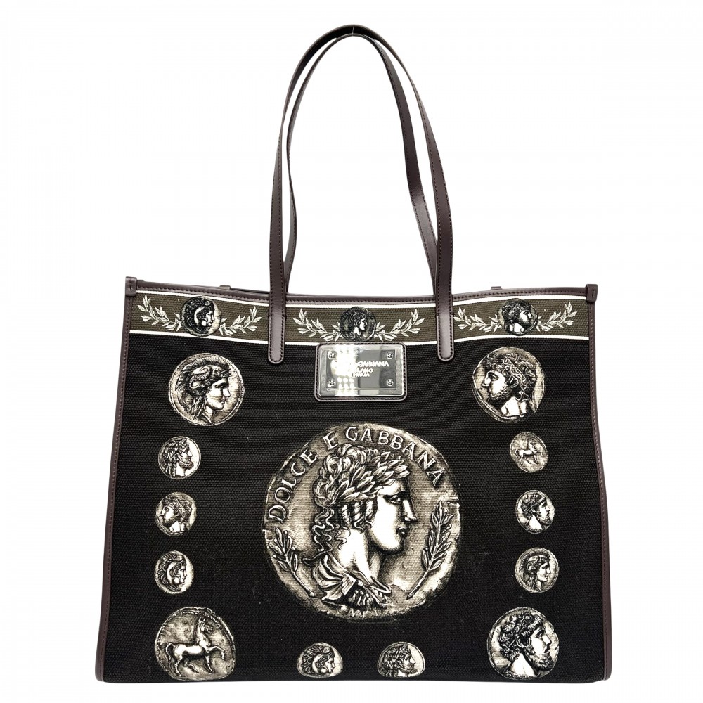 ドルガバ ハンドバッグ パイソン ダブル ブラック 南京錠 ロゴ 楽天