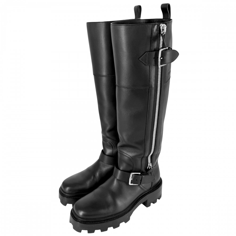 楽天市場】エルメス ロングブーツ フォリー 60 レザーブーツ