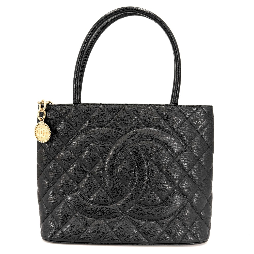 【大売出し】 シャネル ハンドバック レディース マトラッセ 刷り直すトート トートバッグ 肩かけ CHANEL  キャビア人はだ   黒いこと 黒 ゴールド金具【中古品】