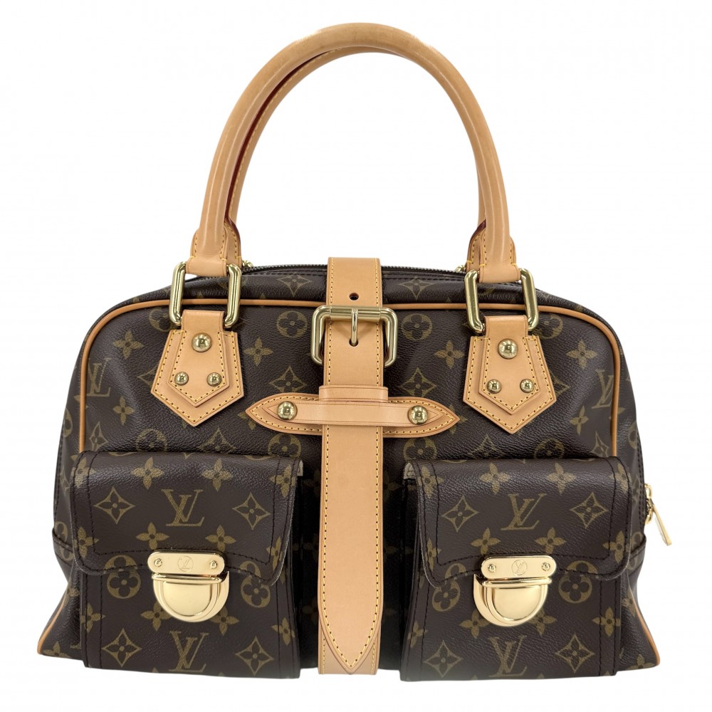 【大売出し】 ルイヴィトン ハンドバッグ レディース 肩掛け Manhattan GM マンハッタンGM ブラウン 茶 LOUIS VUITTON M40025 モノグラムキャンバス ゴールド金具【中古品】|VINTAGE BRAND TOKYO