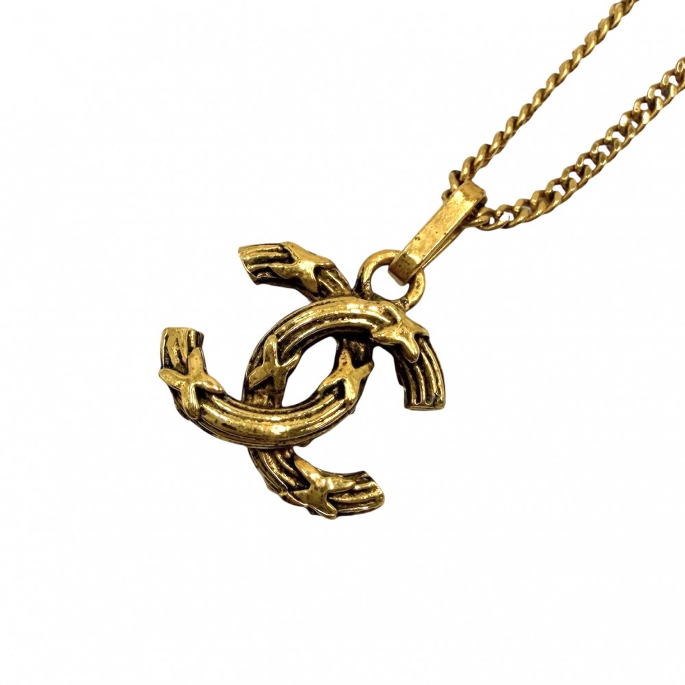 【エントリーでポイント10倍】 シャネル ネックレス レディース ココマーク ヴィンテージ アクセサリー CHANEL GP 約4.3g【中古品】 51,000円