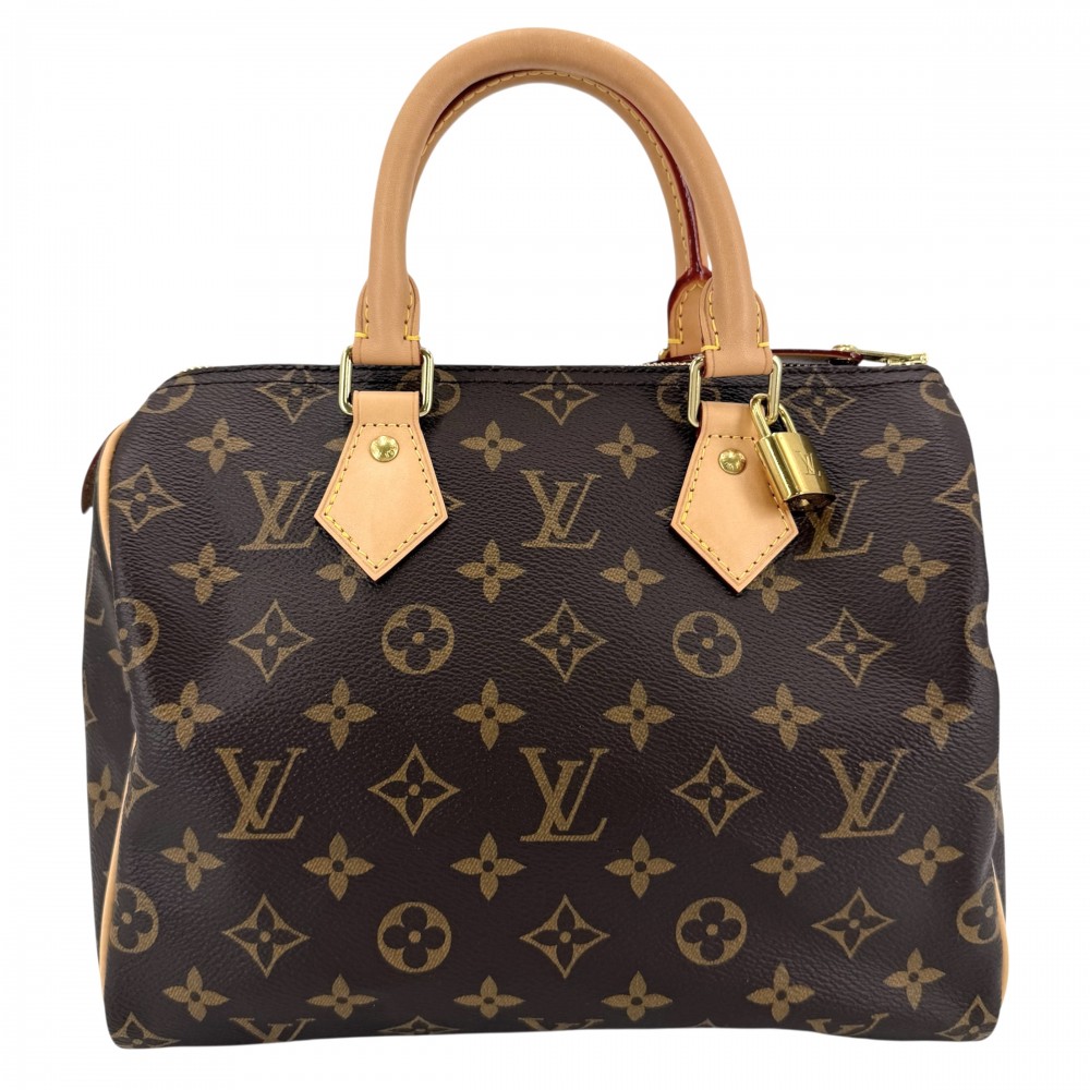 ルイヴィトン ハンドバック レディース モノグラム スピーディ25 ミニボストンバッグ Speedy25 LOUIS VUITTON M41109    赤銅色 茶 ゴールド金具 美品【中古品】