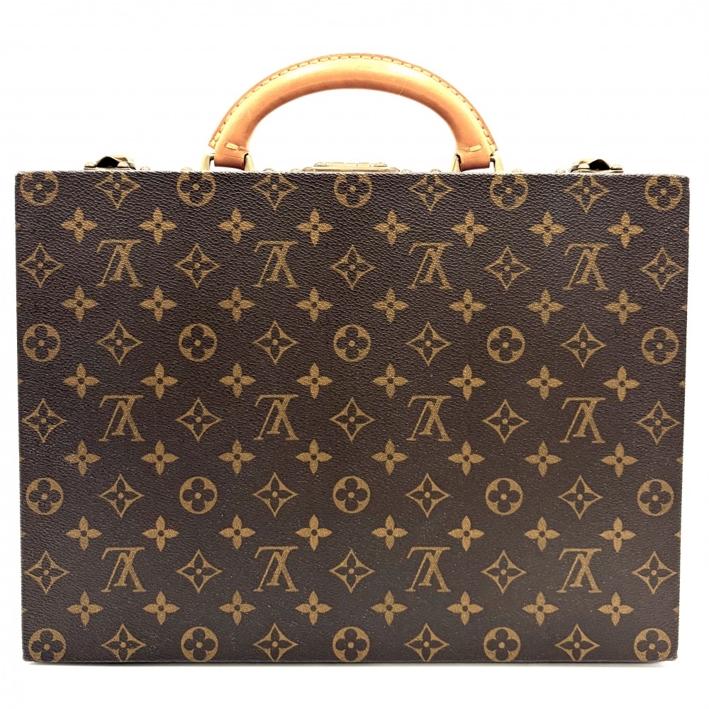 ルイヴィトン ブート レディース ボワット・ビジュー 公使館員 宝飾品入れもの LOUIS VUITTON M47120 モノグラム帆布    赤銅色 茶 ゴールド金具【中古品】