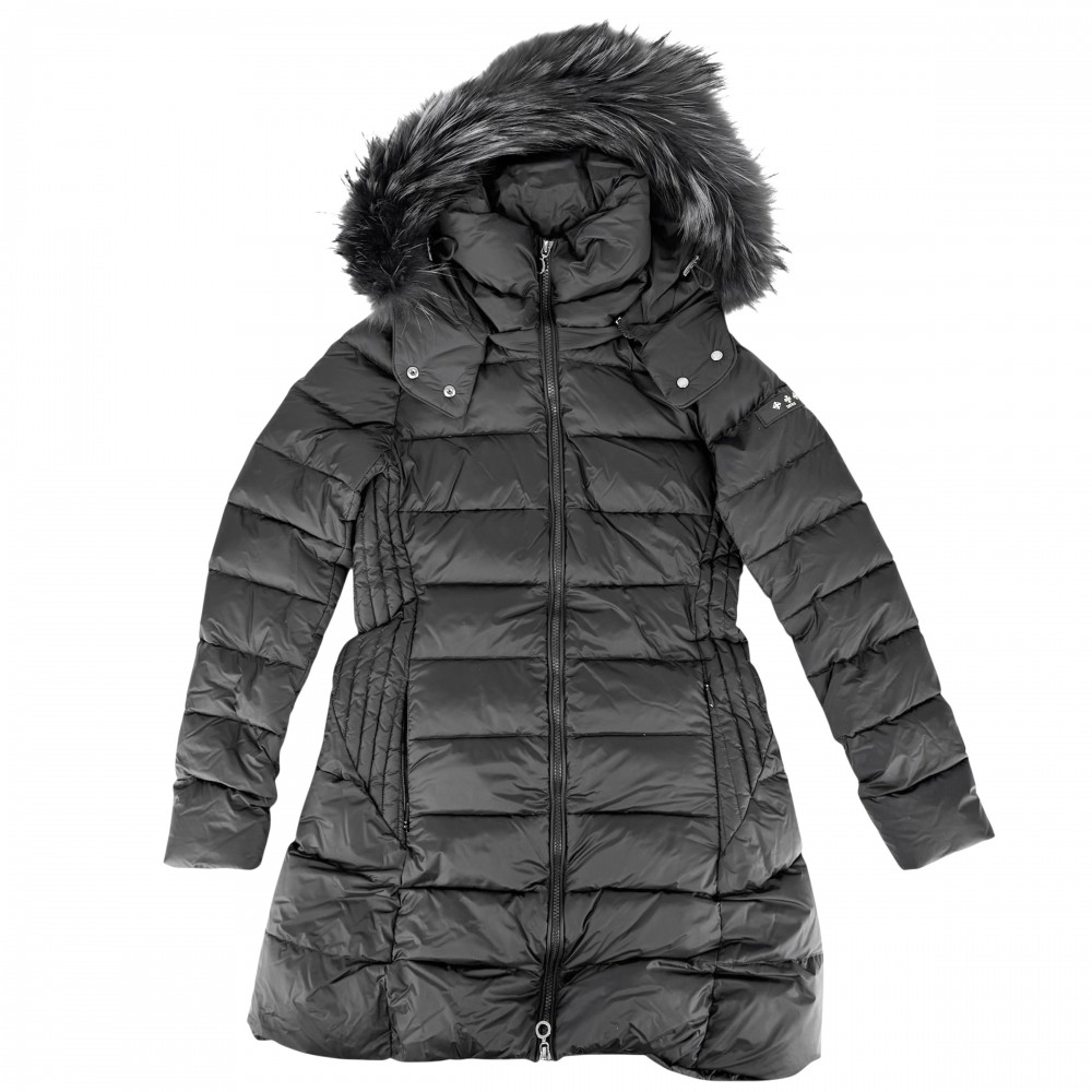 【エントリーでポイント10倍】 タトラス ダウンジャケット レディース サルマ アウター ダウンコート SARMA 01サイズ TATRAS LJXA0006013588 ブラック 黒 ガンメタル金具 ナイロン 冬 美品【中古品】