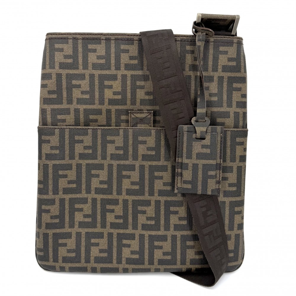 フェンディ ショルダーバッグ レディース ズッカ 肩掛け Mamma Bucket FENDI 7VA207 コーティングキャンバス ブラウン 茶 ゴールド金具【中古品】 51,000円
