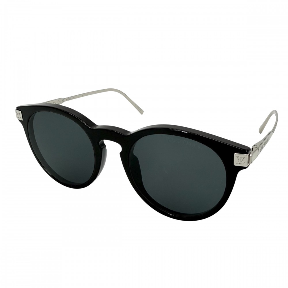 ルイヴィトン サングラス メンズ モノグラム LVライズ ファッションアイテム 眼鏡 LOUIS VUITTON Z1669E    ブラック 黒 シルバー【中古品】