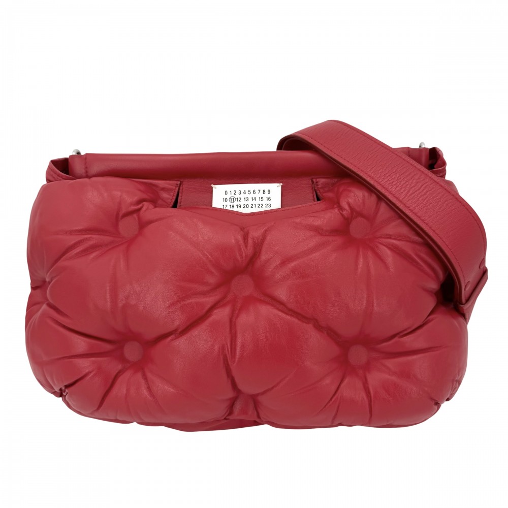 マルタンマルジェラ 2WAY レディース 瓦 ゲットー クロスボディバッグ クラッチペダル MARTIN MARGIELA メゾンマルジェラ MARTIN MARGIELA S56WG0086 なめし革    赤いこと 赤 しろがね色金具【中古品】