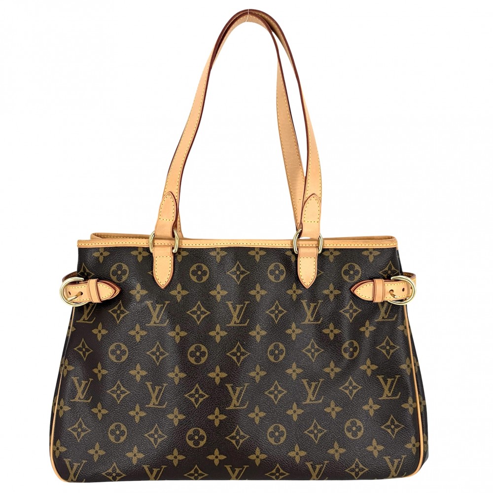 ルイヴィトン トートバッグ レディース バティニョールオリゾンタル ハンドバック 肩かけ LOUIS VUITTON M51154 モノグラム帆布    赤銅色 茶 ゴールド金具【中古品】