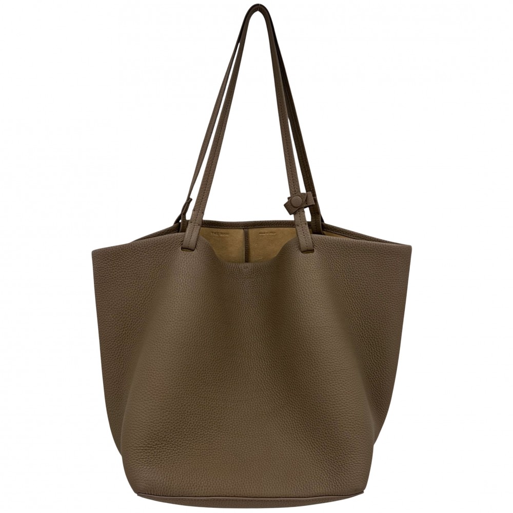 【大売出し】 ハンドバック レディース THE ROW ザロウ パークトートスリー 肩かけ Park Tote Three なめし革    赤銅色 茶 美品【中古品】