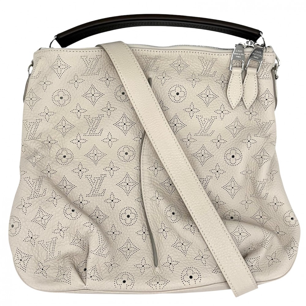 ルイヴィトン 2WAY レディース セレネPM ハンドバック ショルダーバッグ LOUIS VUITTON M94275 モノグラムマヒナ    ベージュ系 しろがね色金具 美品【中古品】