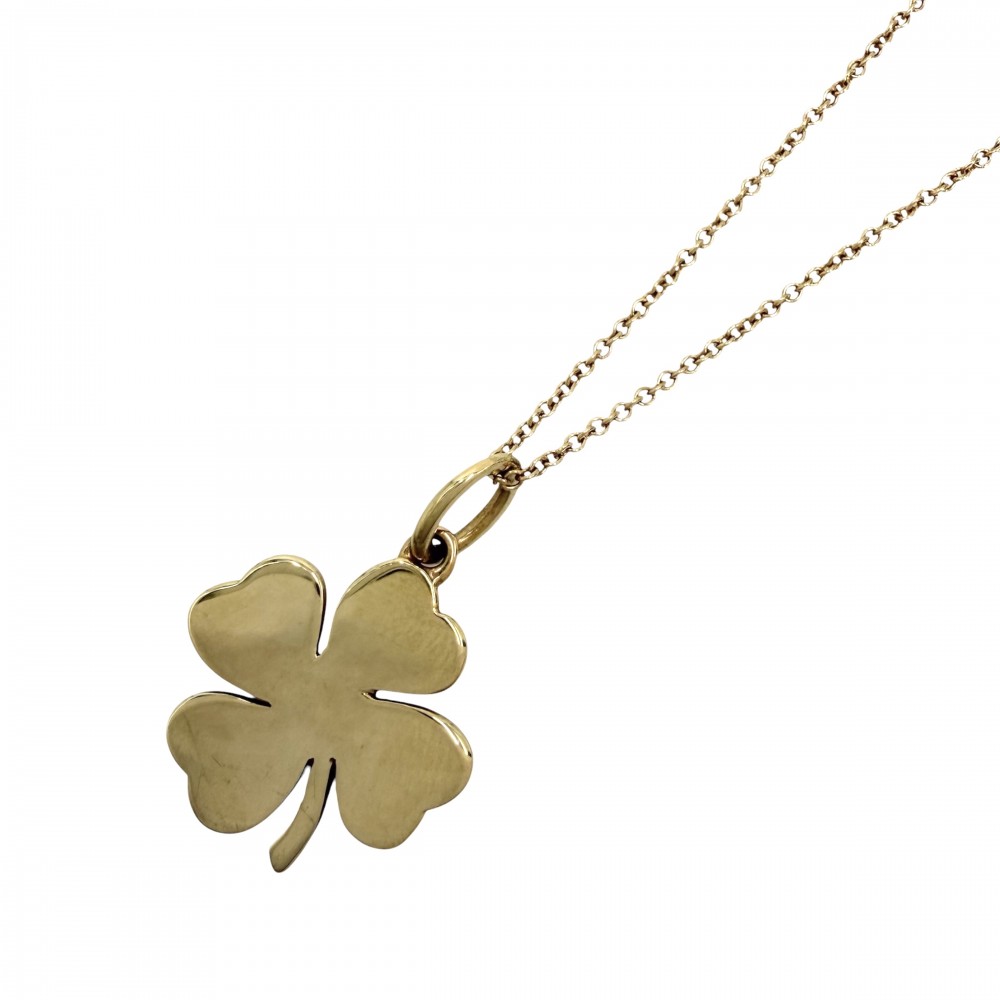 【大売出し】 ティファニー ネックレス レディース クローバー 18金YG Au750 ジュエリー アクセサリー TIFFANY&Co. K18イエローゴールド 約5.1g【中古品】｜VINTAGE BRAND TOKYO 168,000円