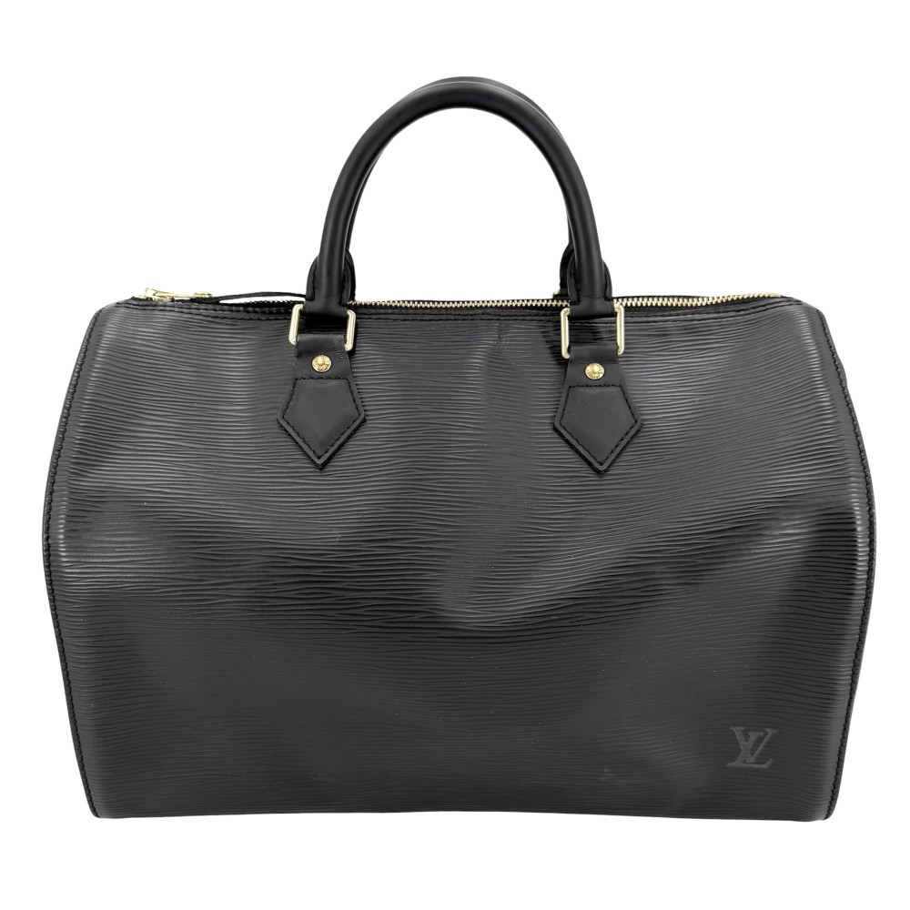 ルイヴィトン ハンドバック レディース エピ スピーディ30 ミニボストンバッグ 黒いこと 黒 鞄 かばん LOUIS VUITTON M59022    ノワール ゴールド金具【中古品】