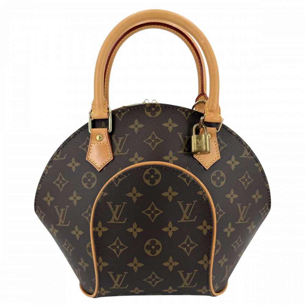 ルイヴィトン ハンドバック レディース モノグラム エリプスPM EllipsePM かばん 鞄 LOUIS VUITTON M51127    赤銅色 茶 ゴールド金具【中古品】